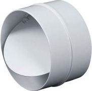 AWENTA Łącznik kanału okrągłego z zaworem zwrotnym 100mm biały (KO100-22)