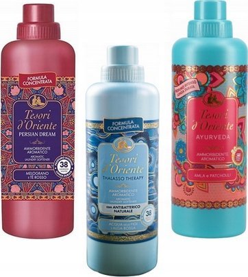 Zestaw Tesori d'Oriente 3x Płyn do płukania tkanin 760 ml - PTA