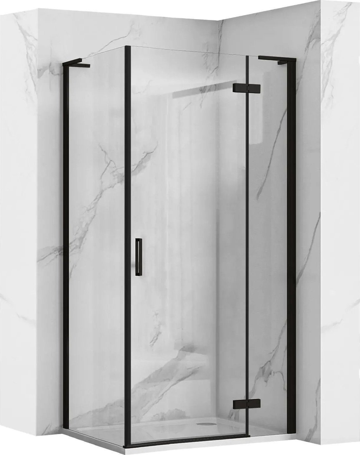 Rea Kabina Prysznicowa REA Hugo Czarna 80x80