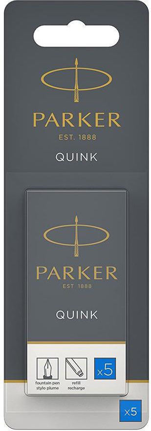 Parker Atrament QUINK, niebieski, 5 sztuk (1950208)