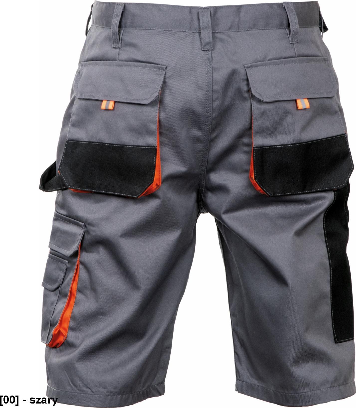 CERVA BE-01-009 - krótkie spodnie robocze, bawełna 20%, poliester 80% - royal/czarny 56