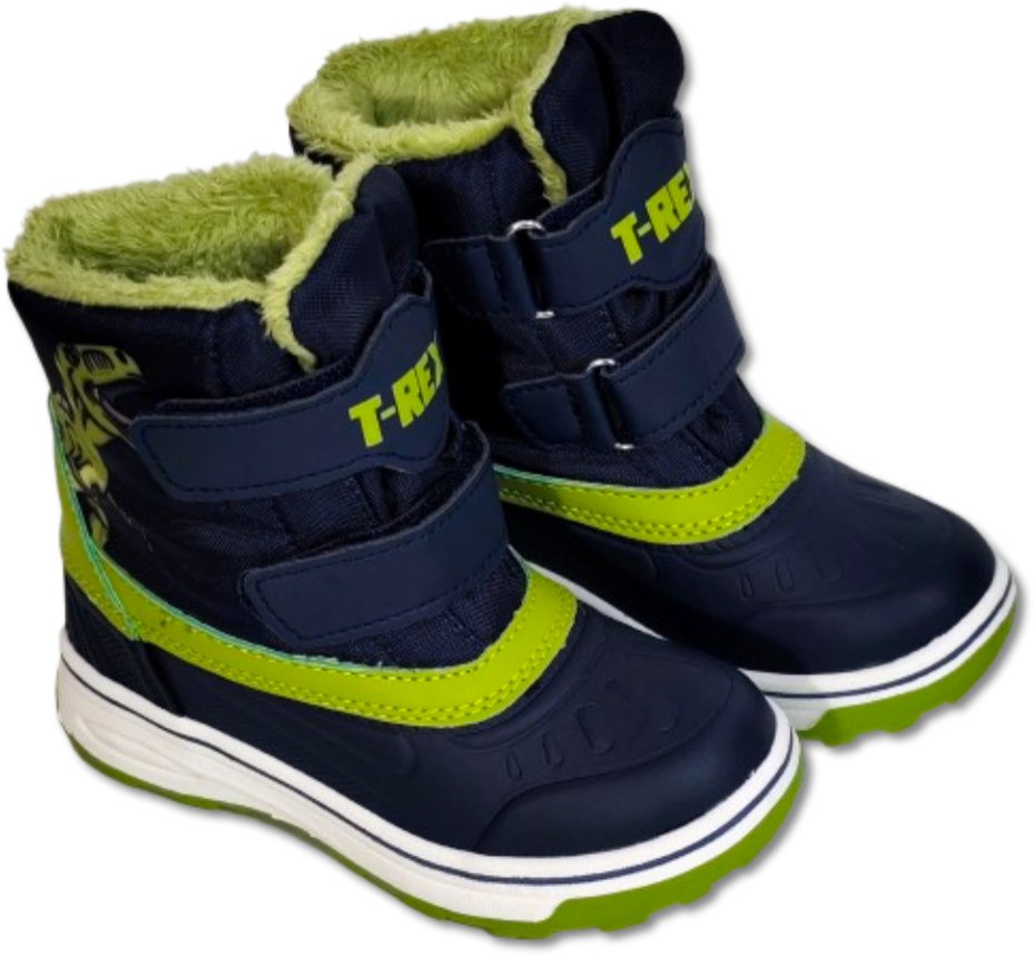 Cleve Buty Śniegowce Rozmiar 25 - Chłopięce Granatowe T-Rex