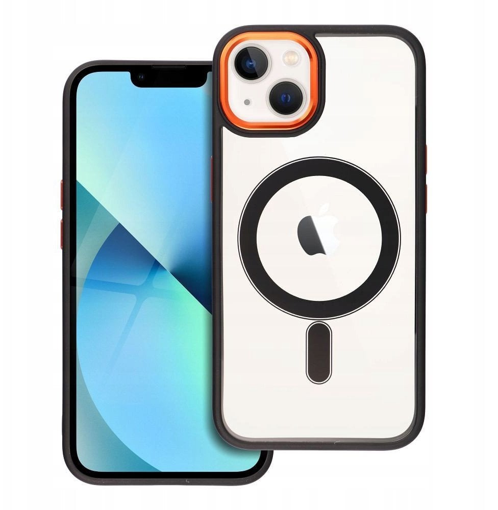 Futerał COLOR EDGE MAG COVER kompatybilny z MagSafe do IPHONE 14 Pro czarno złoty