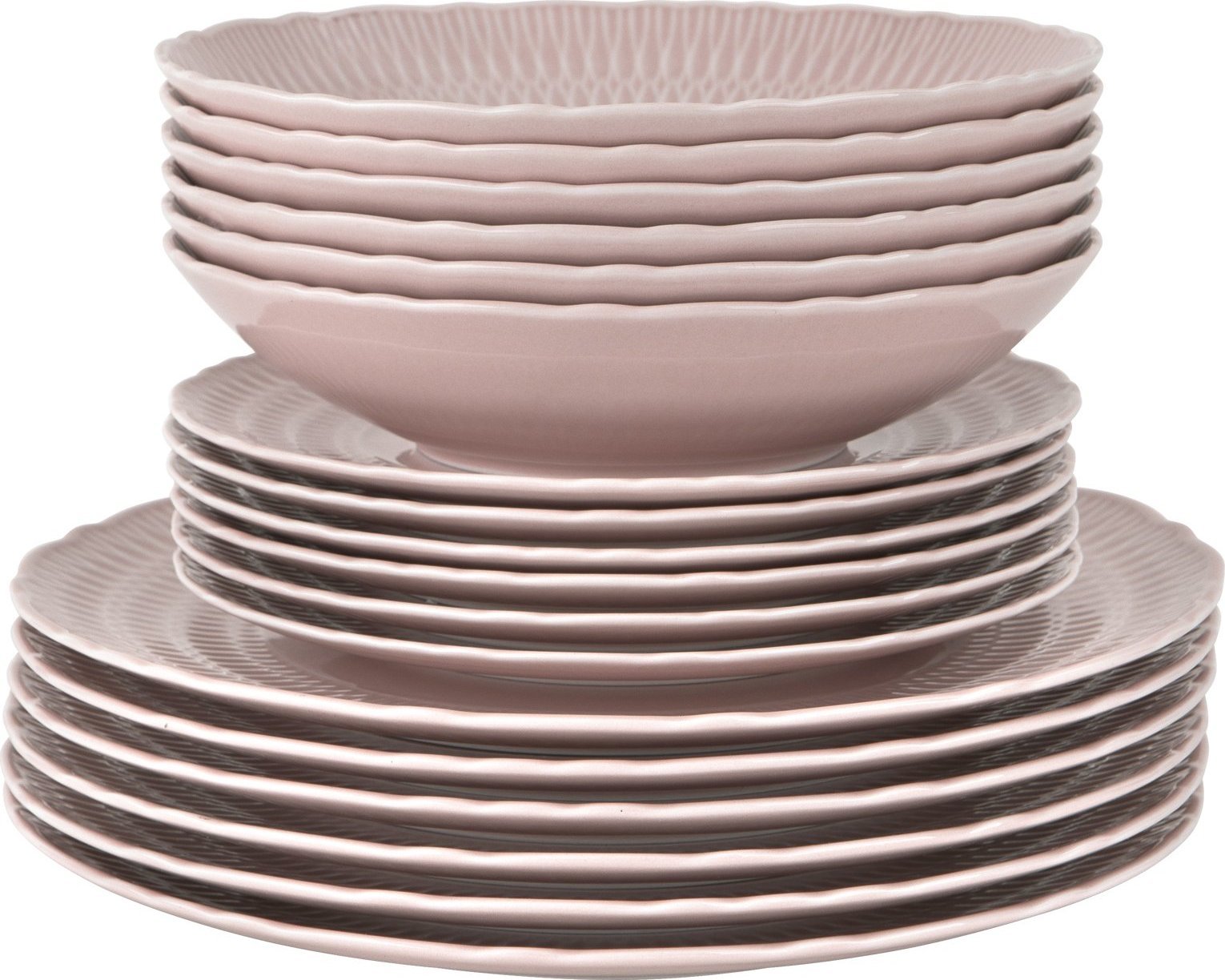 Ćmielów Serwis obiadowy 6/18 Sofia Różowa