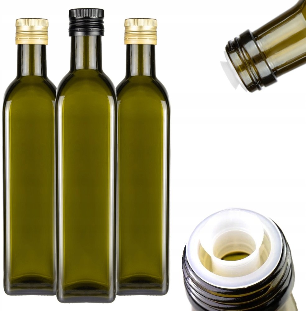 10x Butelki MARASCA 500ml z DOZOWNIKIEM na oliwę