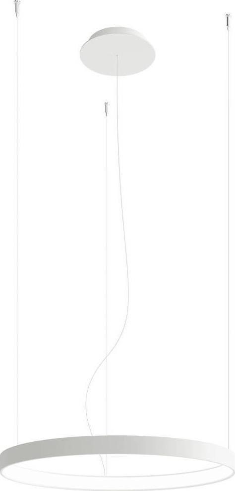 Lampa wisząca Thoro Ring LAMPA wisząca RIO TH.107 Thoro okrągła OPRAWA metalowy pierścień LED 30W 4000W zwis biały