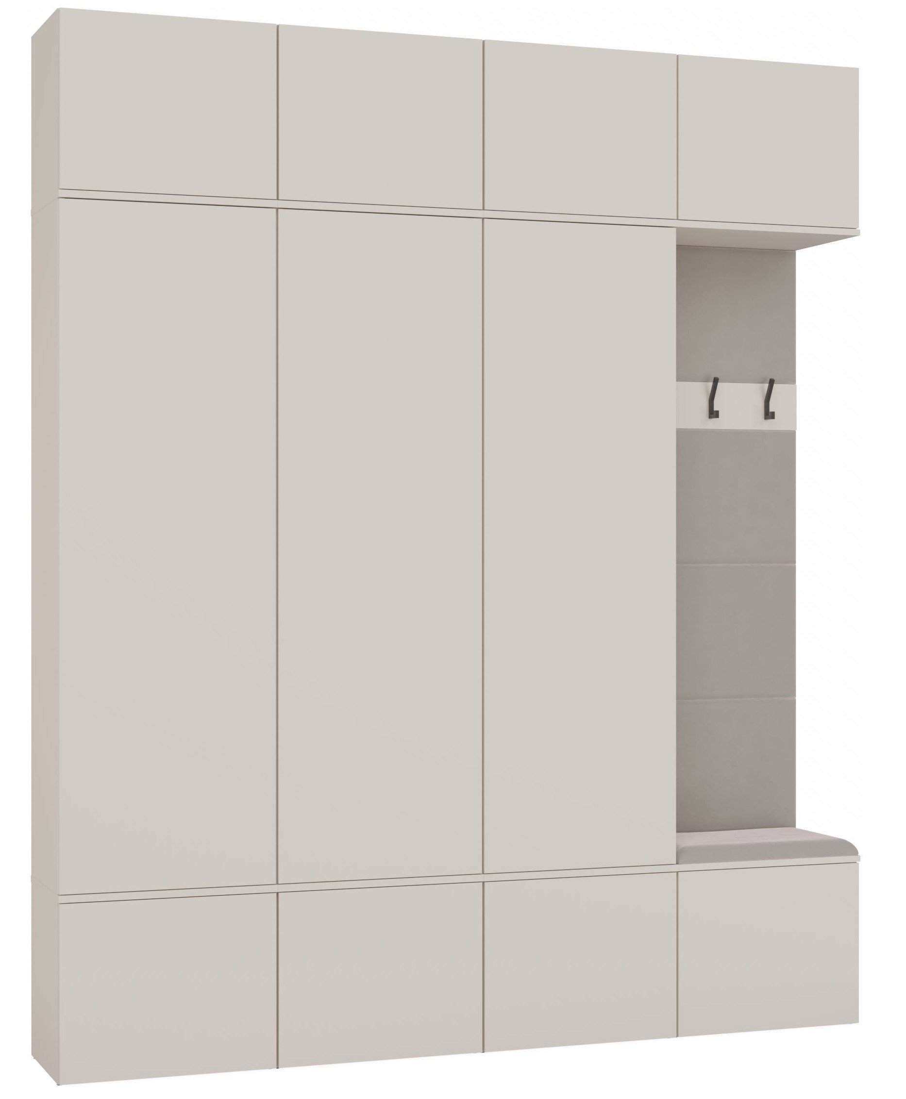 Garderoba HAGA IV 3Sz1W KASZMIR 3x Szafa + Wieszak