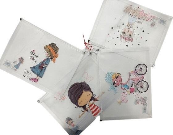 Teczka A4 plastikowa z suwakiem (12szt)