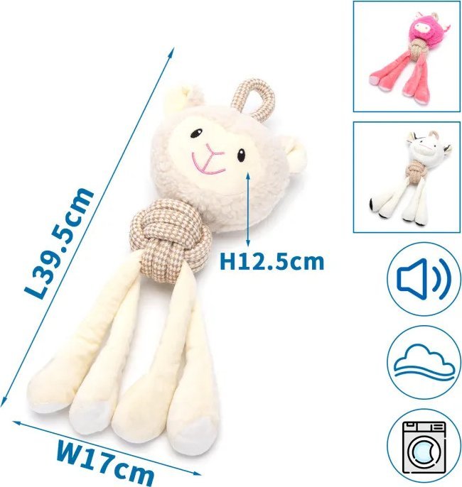 Nobleza Pluszowa zabawka z węzłem owca/krowa/świnia Pluszowa zabawka z węzłem owca/krowa/świnia