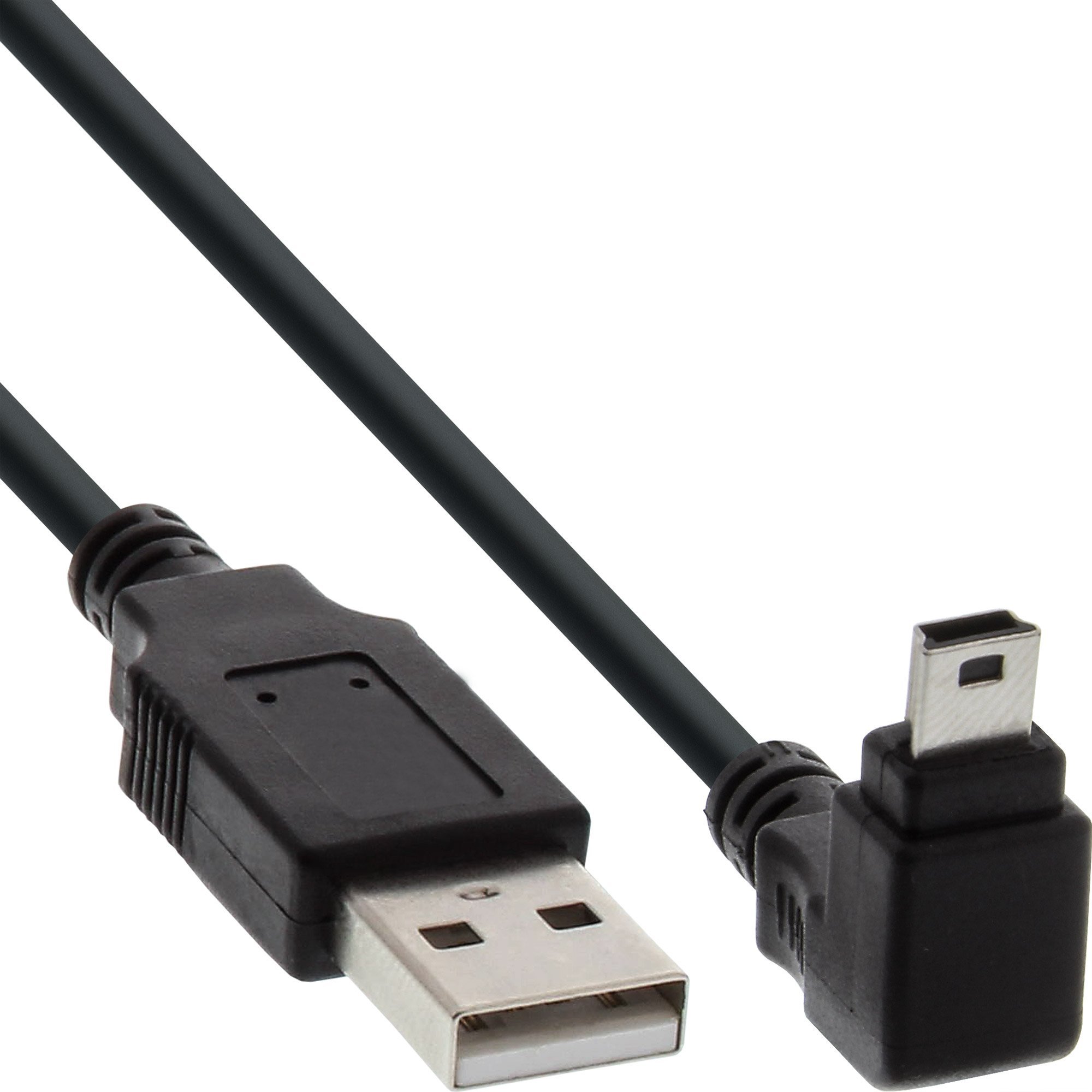 Kabel USB InLine USB-A - miniUSB 0.3 m Czarny (34203)