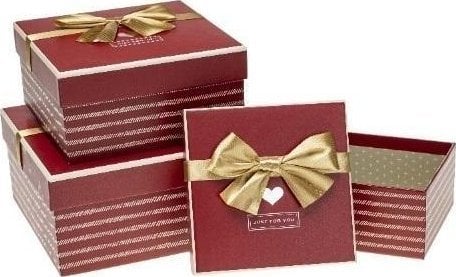 Teka Pudełko prezentowe PUG-23235-KW 3szt ROZETTE