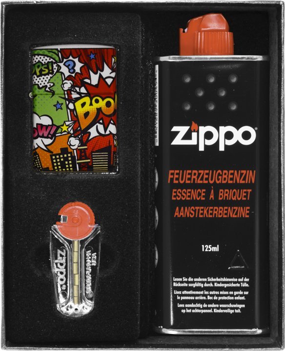 Zestaw ZIPPO Zapalniczka POP ART CITY Prezentowy No1