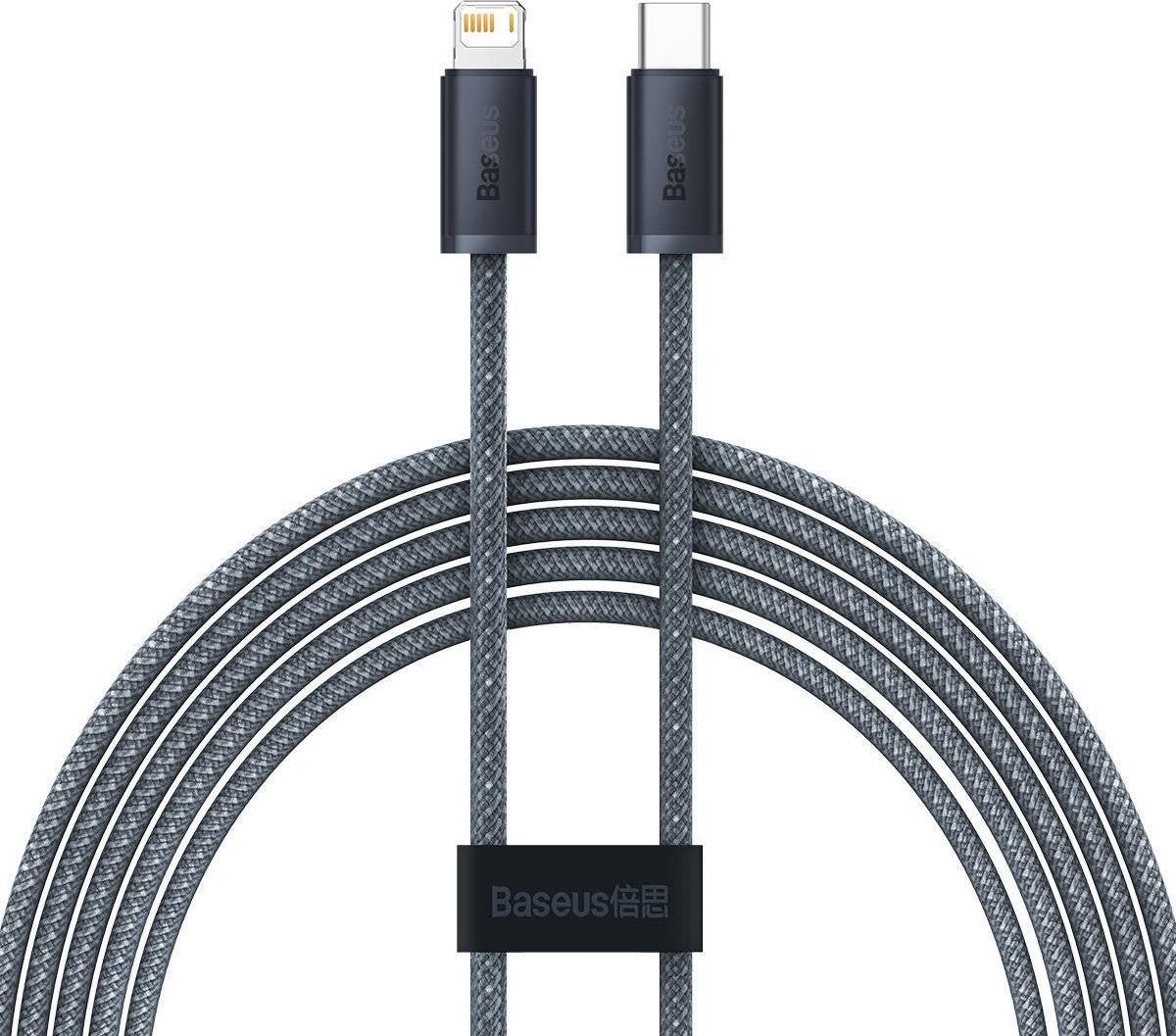 Kabel USB Baseus USB-C - Lightning 2 m Szary (CALD000116)