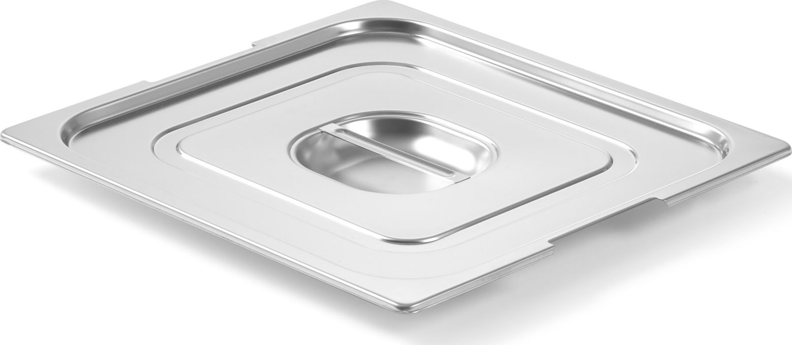Hendi Pokrywka do pojemnika GN Profi Line z wycięciem na uchwyty GN2/3 354x325mm stal nierdzewna - Hendi 804216 Pokrywka do pojemnika GN Profi Line z