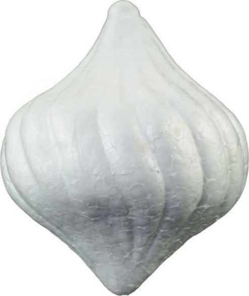 Styropianowa kula ozdobna 10x8cm 4szt