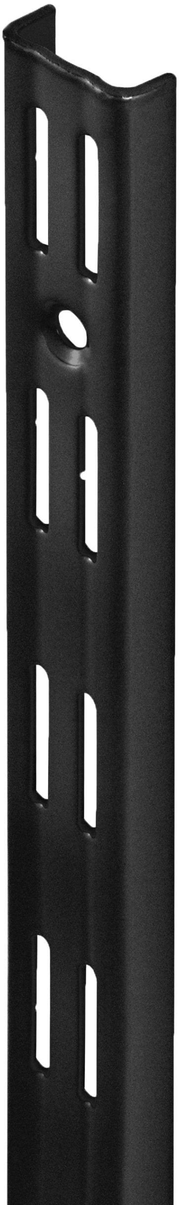 WALL UPRIGHT. DOUBLE SLOT 495 MM BLACK
