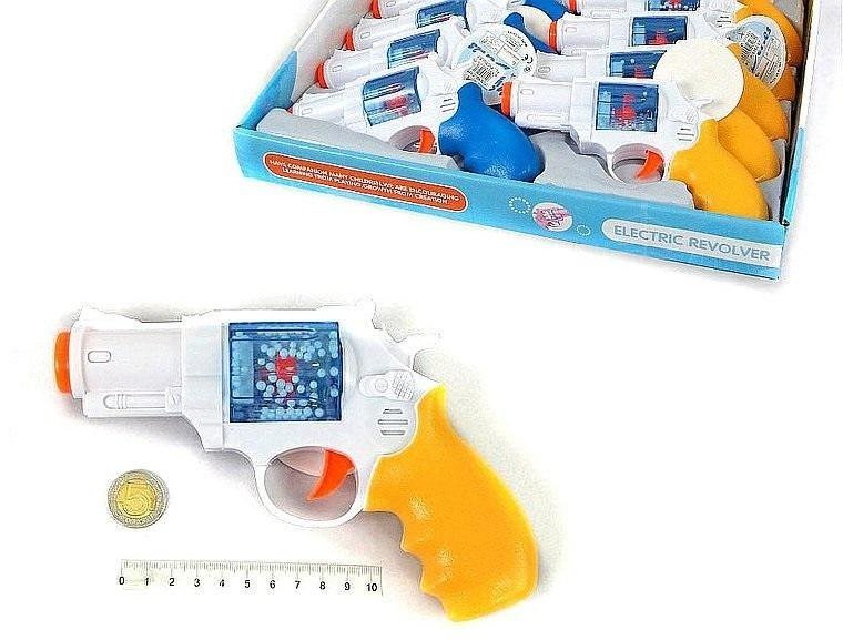 Pistolet światło i dźwięk 19x12x4cm (10szt)