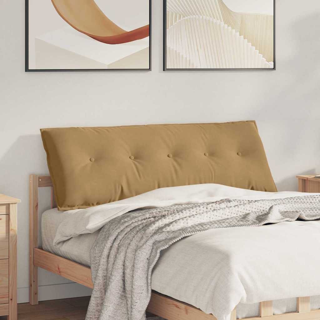 vidaXL Poduszka na plecy Brązowy 140 x 50 cm Tkanina sztruksowa