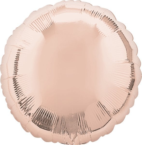 AMSCAN Balon foliowy metalik różowe złoto okrągły 43cm 9914092