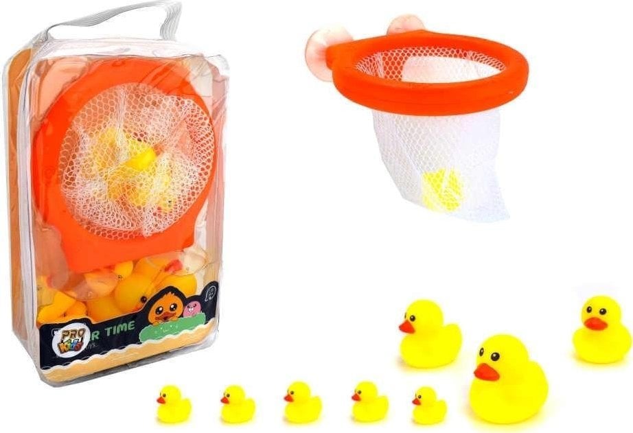 Pro Kids Zestaw kaczek do kąpieli z siatką
