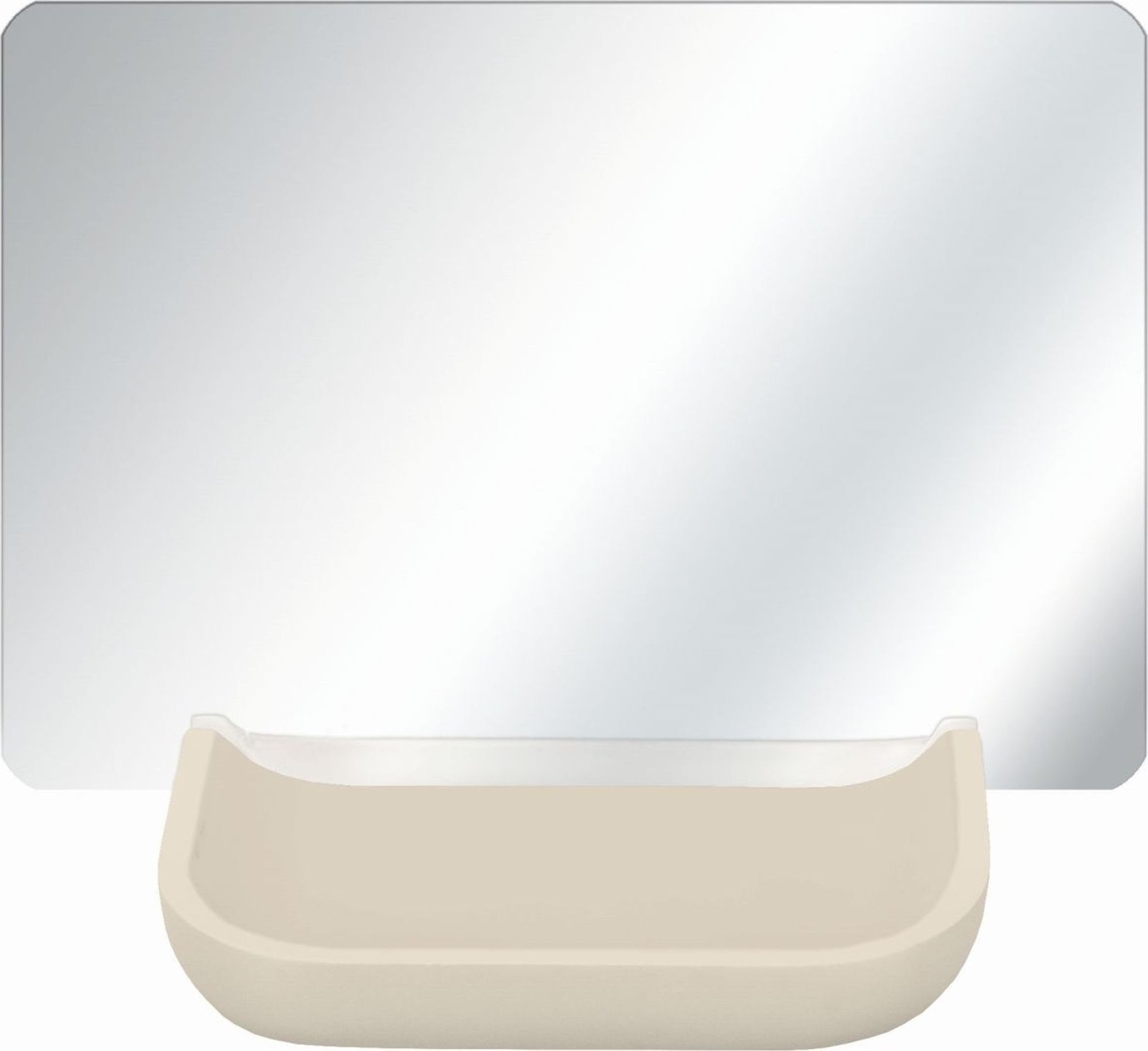 Lusterko kosmetyczne Kleine Wolke Tray 2w1 Lusterko kosmetyczne i organizer beż