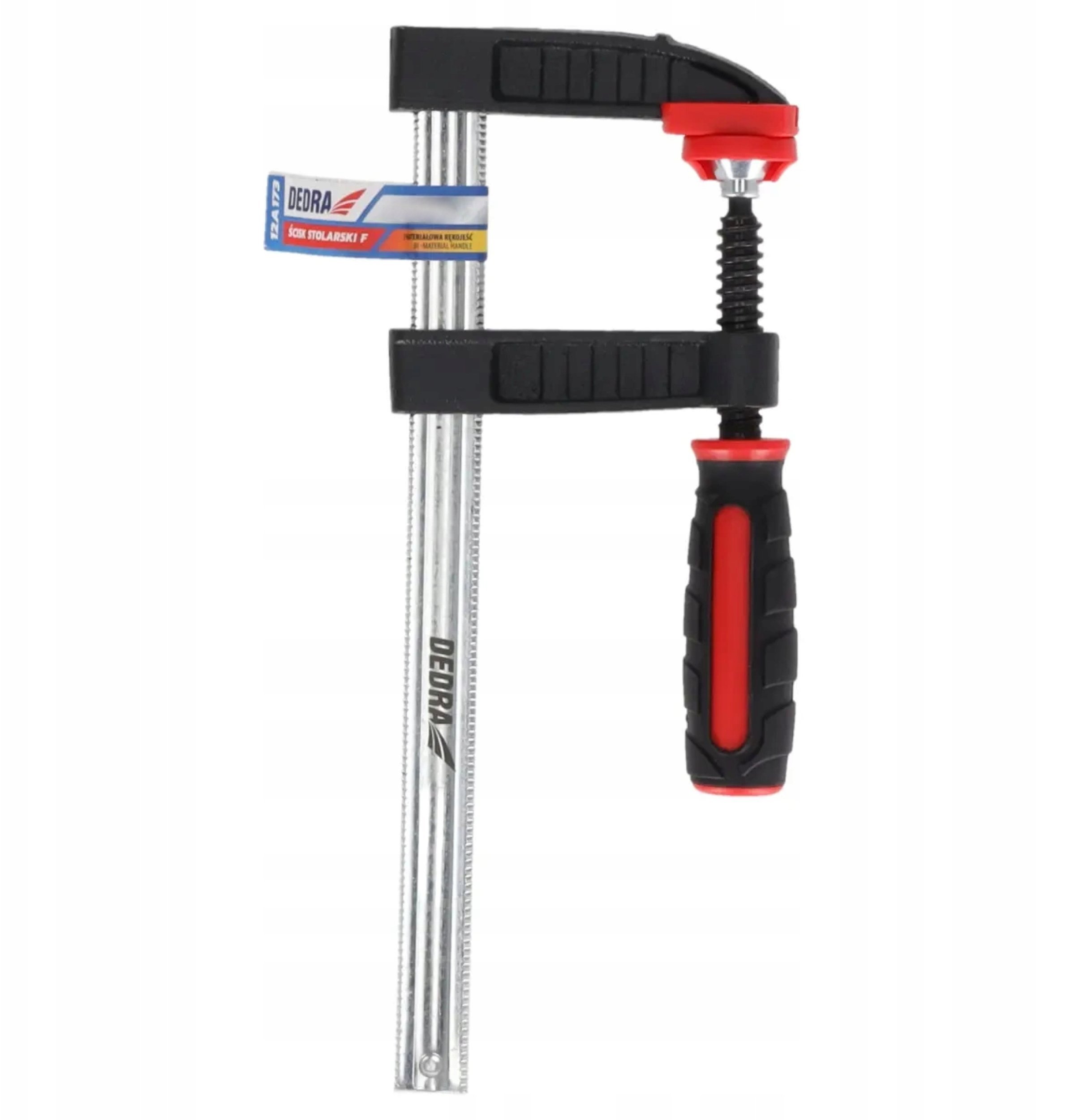 Ścisk stolarski F 400x100mm, 2-materiałowa rękojeść