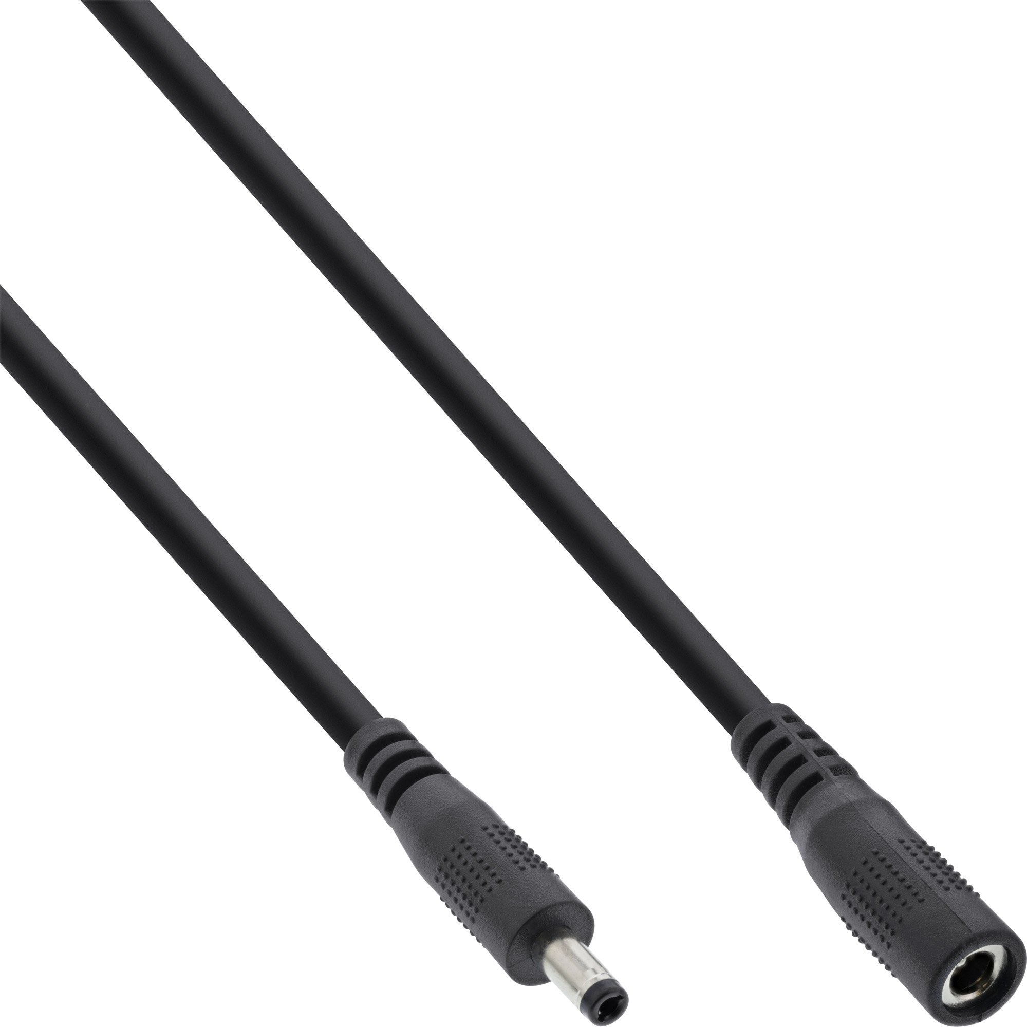 Kabel zasilający InLine InLine® DC extension cable, DC plug male/female 4.0x1.7mm, AWG 18, black, 3m