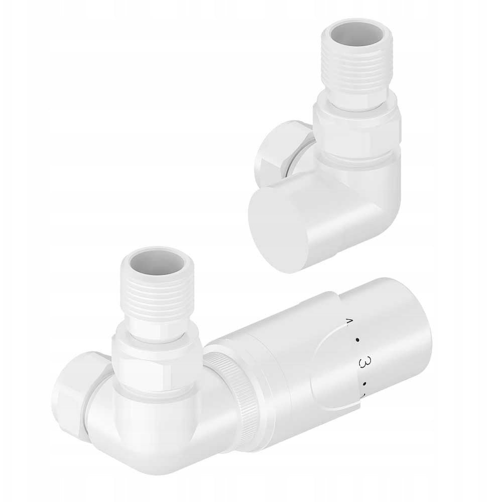 Tully zestaw termostatyczny trójosiowy biały TZTT/B