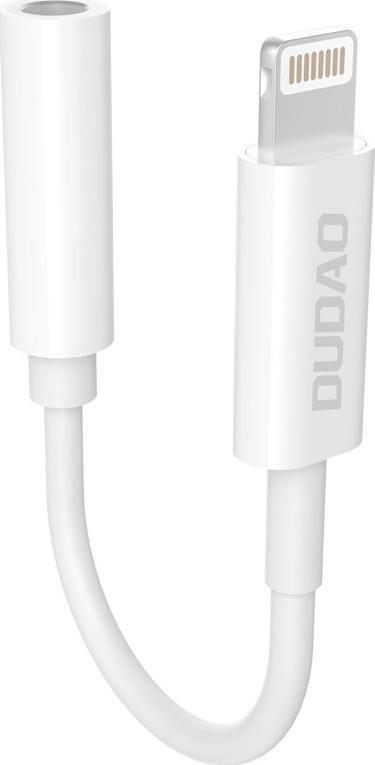 Adapter USB Dudao Lightning - Jack 3.5mm Biały (6973687242336)