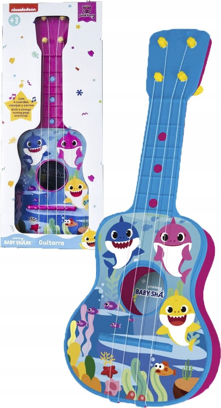 REIG Gitara Dziecięca Reig Baby Shark Niebieski