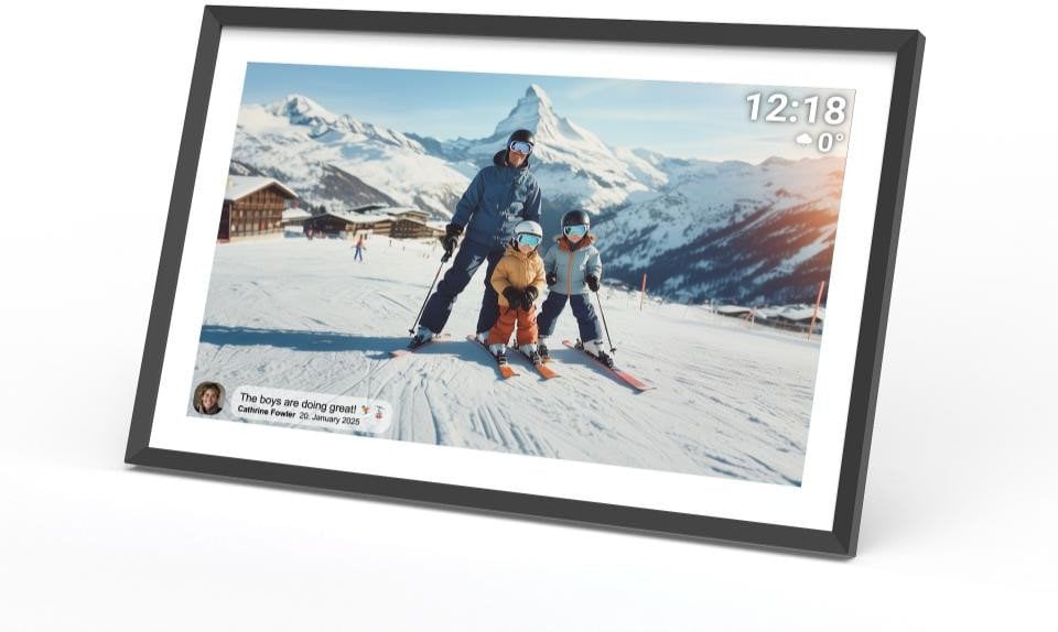 Ramka na zdjęcia Denver PFF-1081 z FRAMEO z podświetleniem czarna