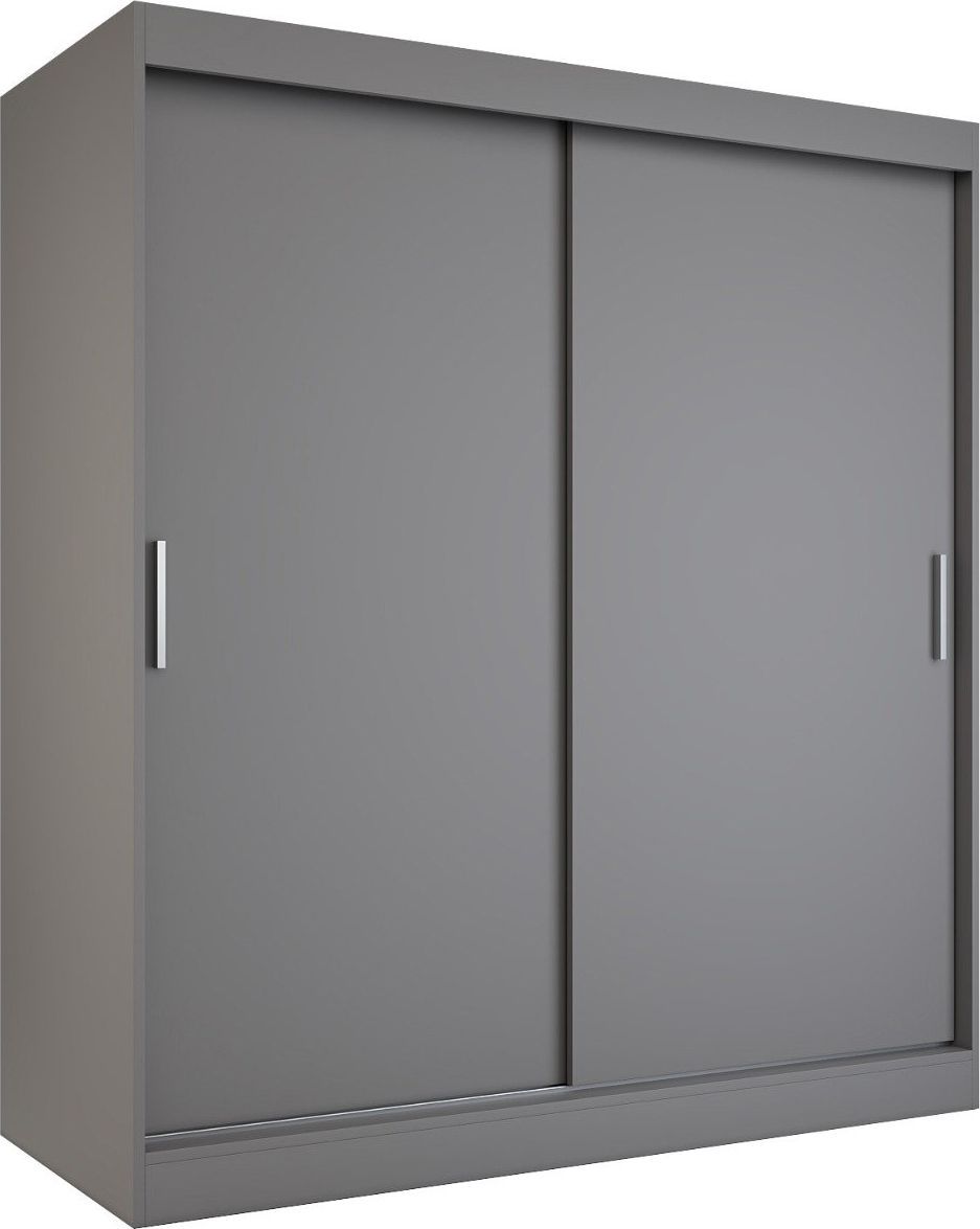 MKPOL Szafa przesuwna MODUO COMFORT 180 antracyt gładka