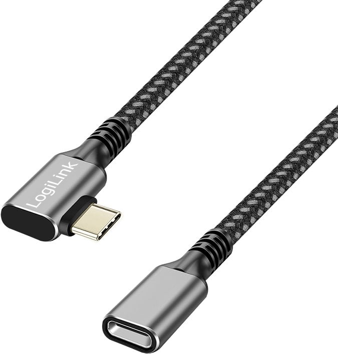 Kabel USB LogiLink USB-C - USB-C 0.5 m Czarny (CUA0110)