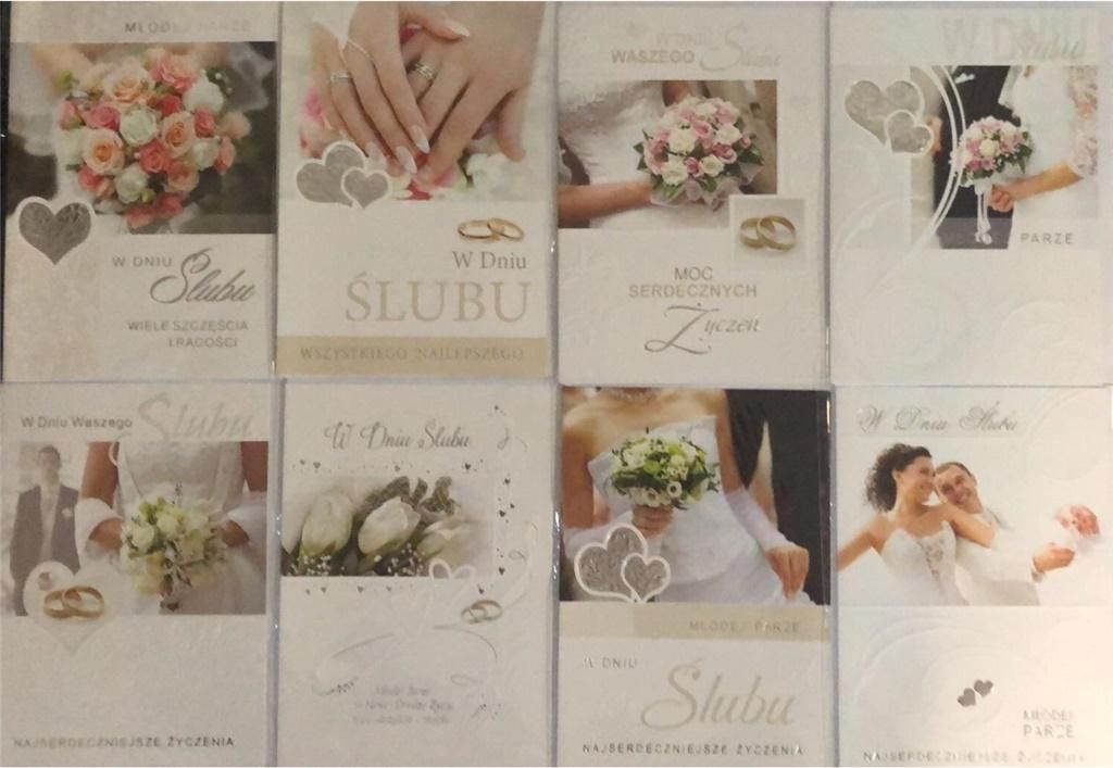 Panorama Karnet Ślub B6 tłoczony + koperta Czachorowski mix