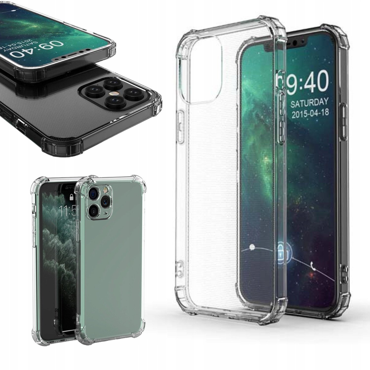 Nakładka Anti Shock case do Samsung Galaxy S25 FE transparentny