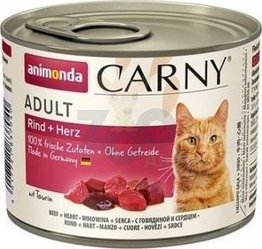 Animonda ANIMONDA Cat Carny Adult smak: wołowina i serca 12 x 200g