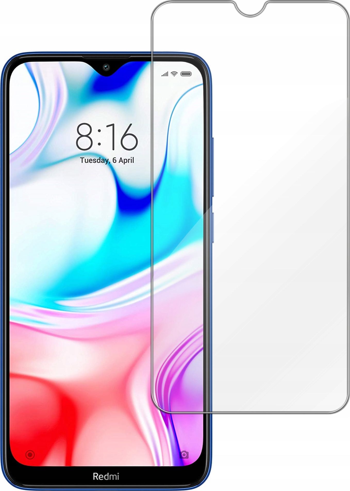 etumi Szkło Hartowane Do Xiaomi Redmi 8 |Szybka Na Ekran Szkiełko Ochronne Na Ekran Twarde Płaskie Przód / Ochrona Matrycy Telefonu Glas0081
