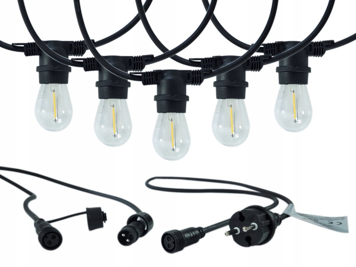 KOBI Girlanda Mimosa 2 10M 10XE27 Idealne do Ogrodu Porządne Wykonanie