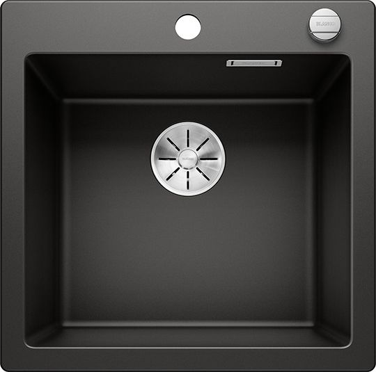 Zlewozmywak Blanco Pleon 5 Silgranit czarny z korkiem automatycznym InFino (525952)