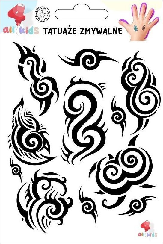Tatuaże zmywalne dla dzieci Tribal