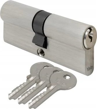 LOB Wkładka do zamka 30/35 mm srebrna satynowa 3 klucze