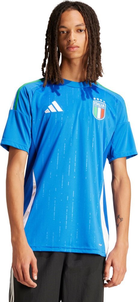 Koszulka męska adidas Italy 24 Home niebieska IN0657 M