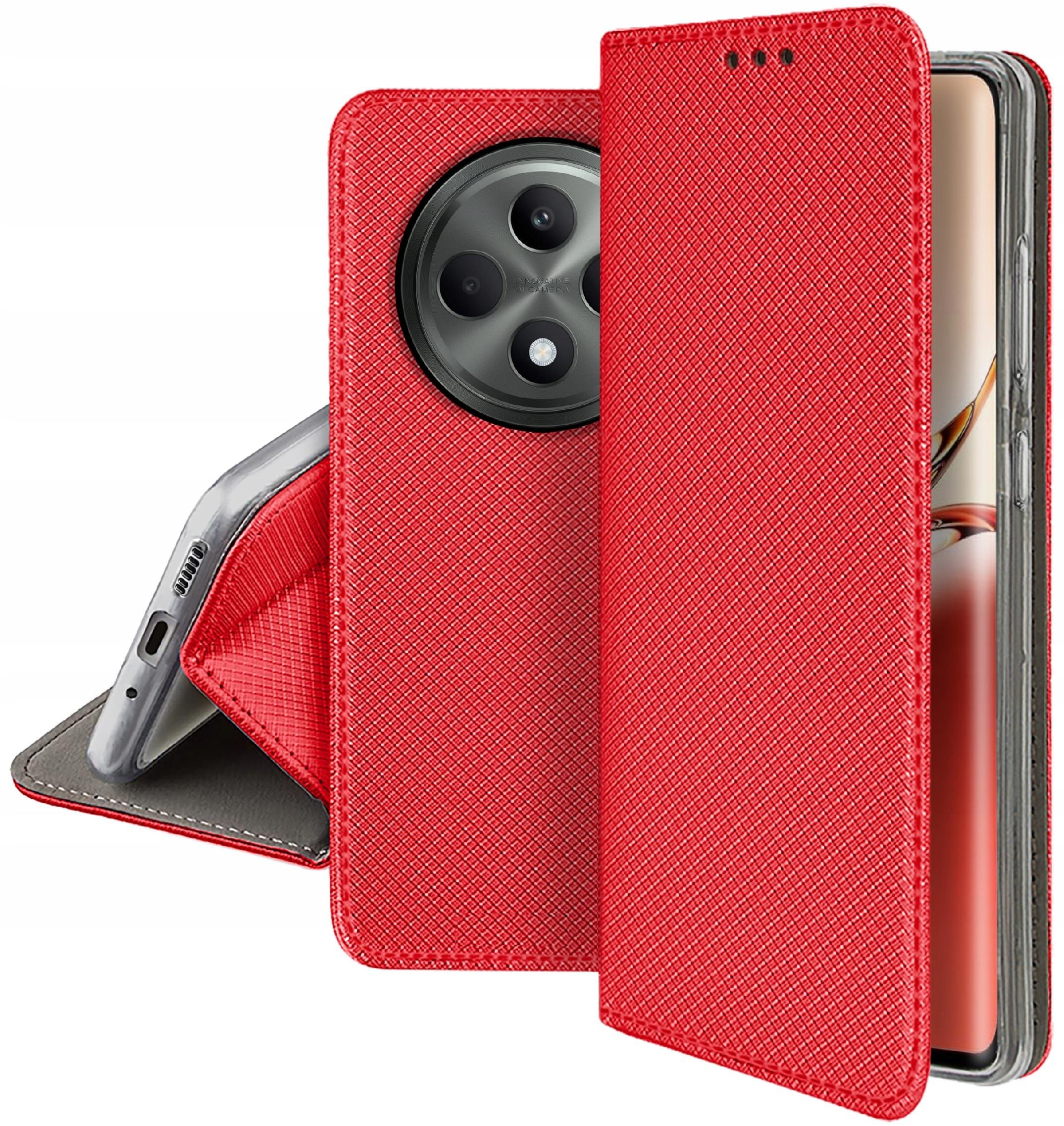 Etui do Oppo Reno 12 F 5G | 12 FS 5G SMART MAGNET CASE PORTFEL + SZKŁO 9H