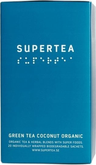 Teministeriet Teministeriet - Supertea Green Tea Coconut Organic - Herbata 20 Torebek