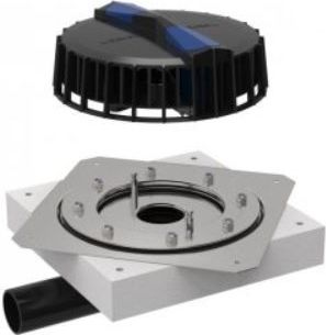 Geberit Wpust dachowy Pluvia z kołnierzem mocującym D56 poziomDAF (359.117.00.1)