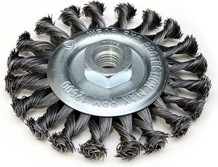 Dedra Szczotka druciana tarczowa stalowa 115mm M14 drut skręcany (F39-115)