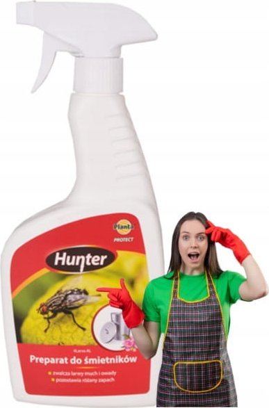 Hunter Preparat do zwalczania much larw pająków do śmietników 500ml