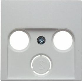 Berker B1/B3/B7 Płytka centralna do gniazda antenowego 2- i 3-wyjściowego biała (12031909)