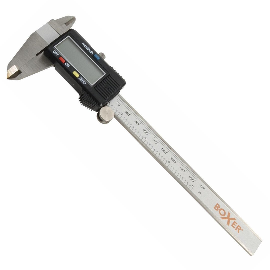 Digital skydelære 150 mm. Rustfrit stål