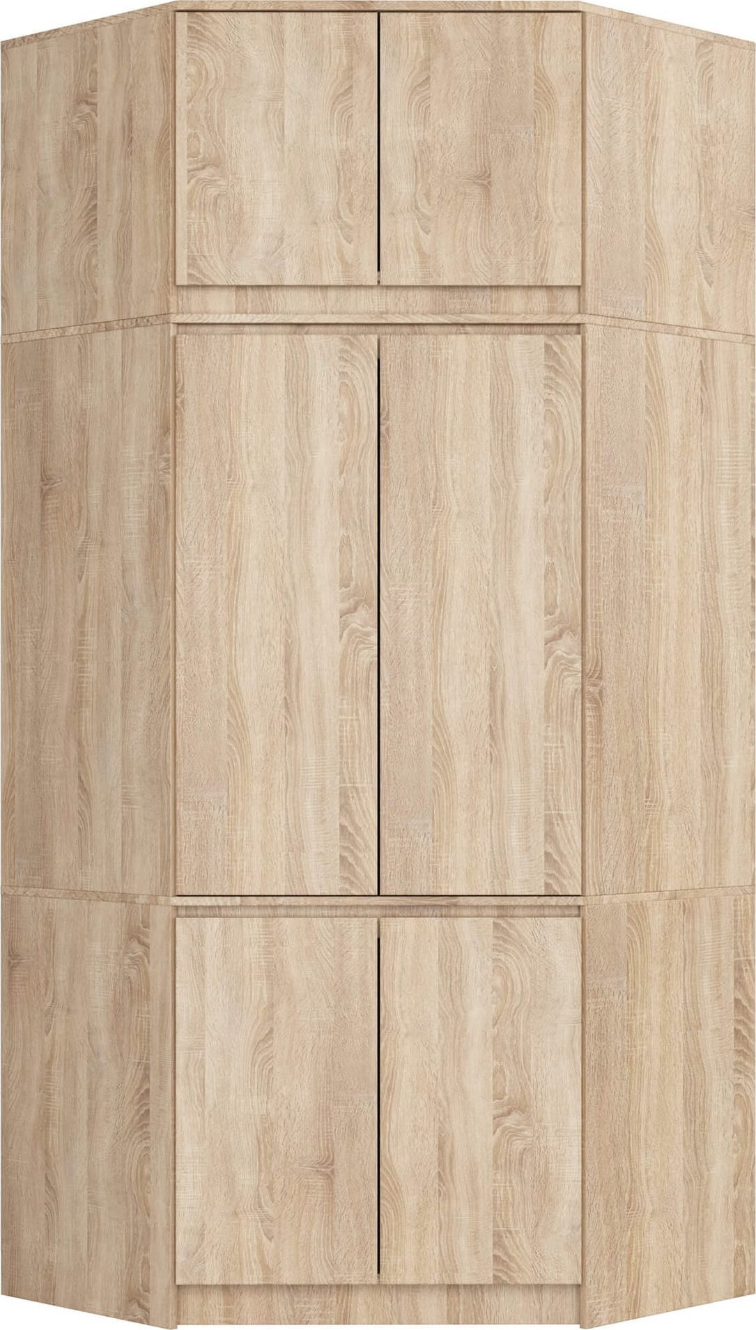 Fabryka Mebli Akord SZAFA NAROŻNA Z NADSTAWKĄ S100 DĄB SONOMA